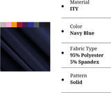 Polyester Spandex Fabric Navy ITY