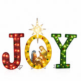 LED Lighted JOY Sign Christmas Outdoor Decoration