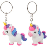 Unicorn Keychains 2.25" (24 Pc Poly Bag)