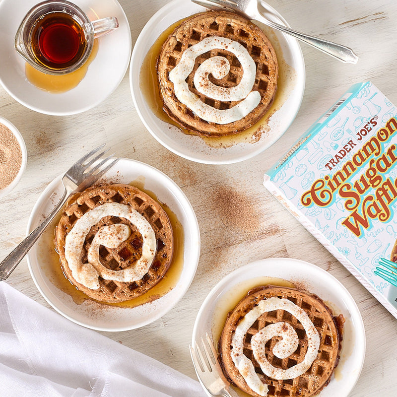 Cinnamon Sugar Waffles Frozen Sweet Breakfast Waffles 10.7 Oz