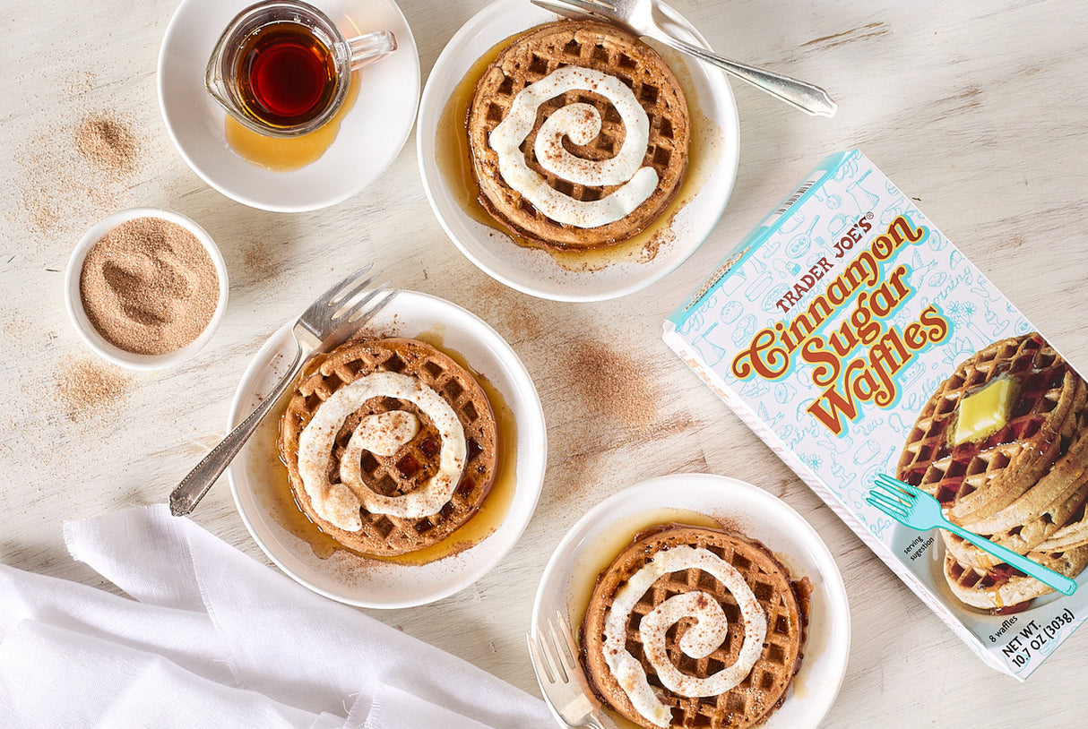 Cinnamon Sugar Waffles Frozen Sweet Breakfast Waffles 10.7 Oz