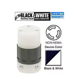 Non-NEMA Connector Industrial Black White