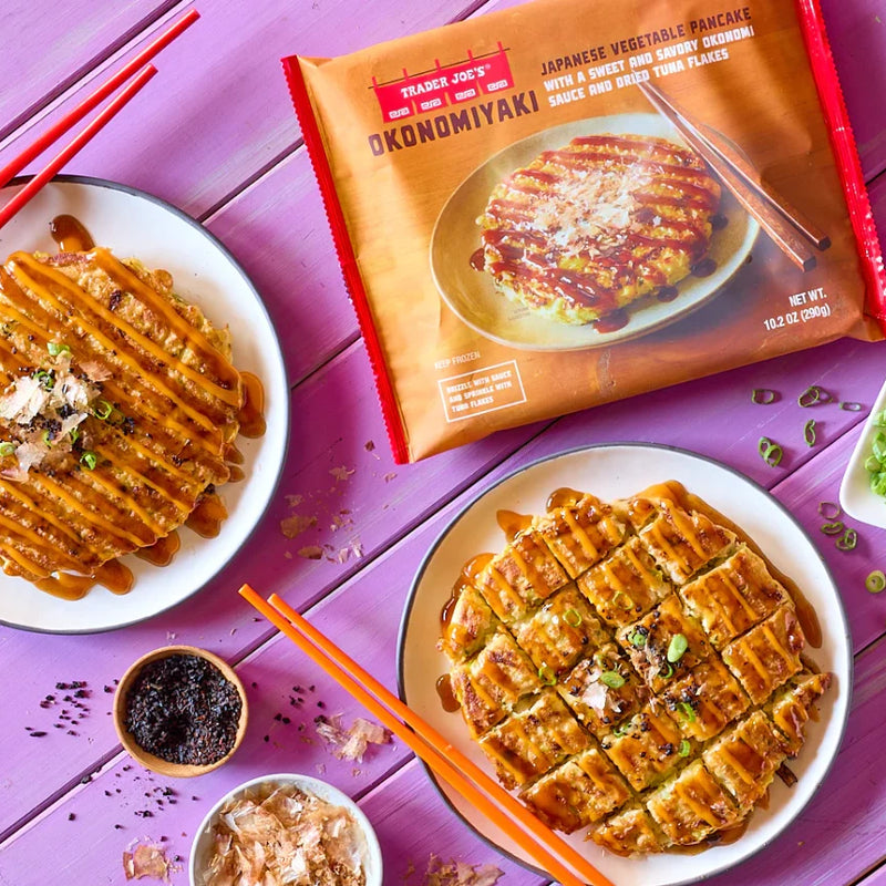 Okonomiyaki Japanese Vegetable Pancake Savory Frozen Snack 10.2 Oz