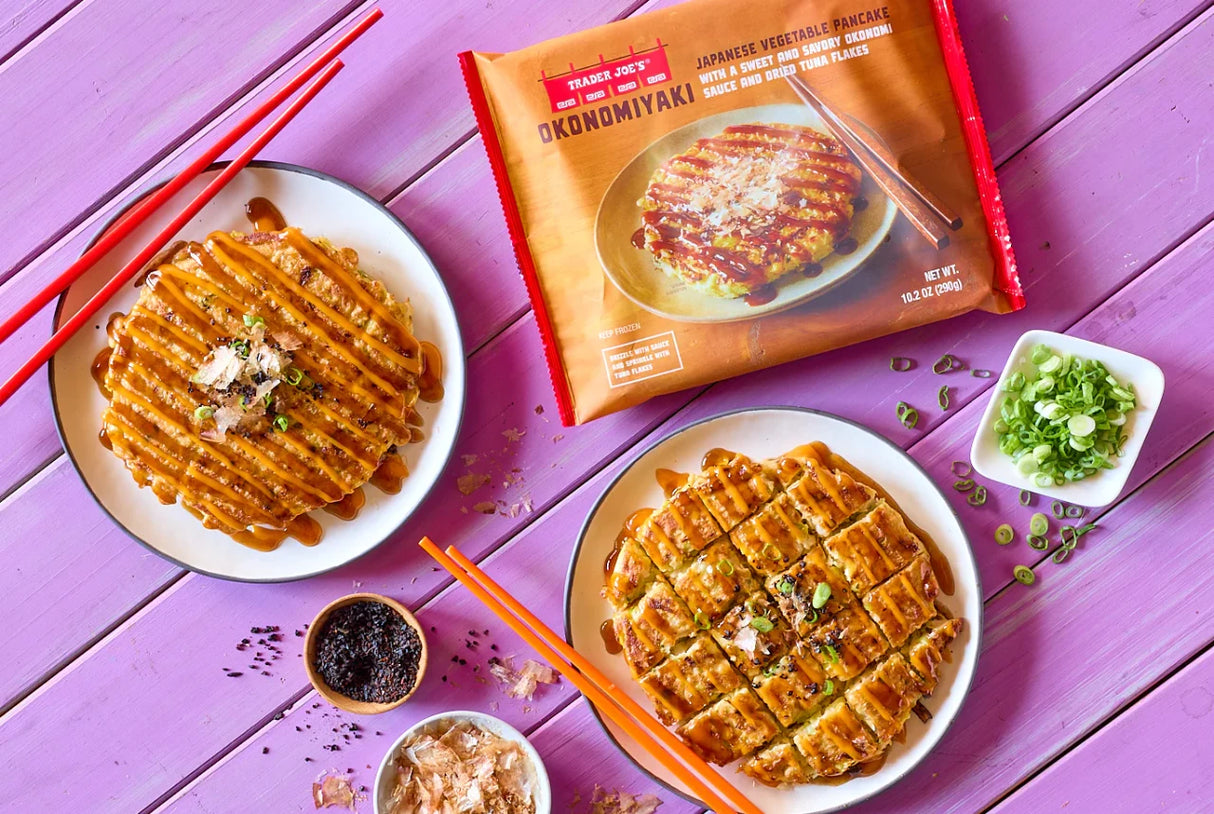 Okonomiyaki Japanese Vegetable Pancake Savory Frozen Snack 10.2 Oz
