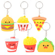 Fast Food Keychains 2.25" (24 Pc Poly Bag)