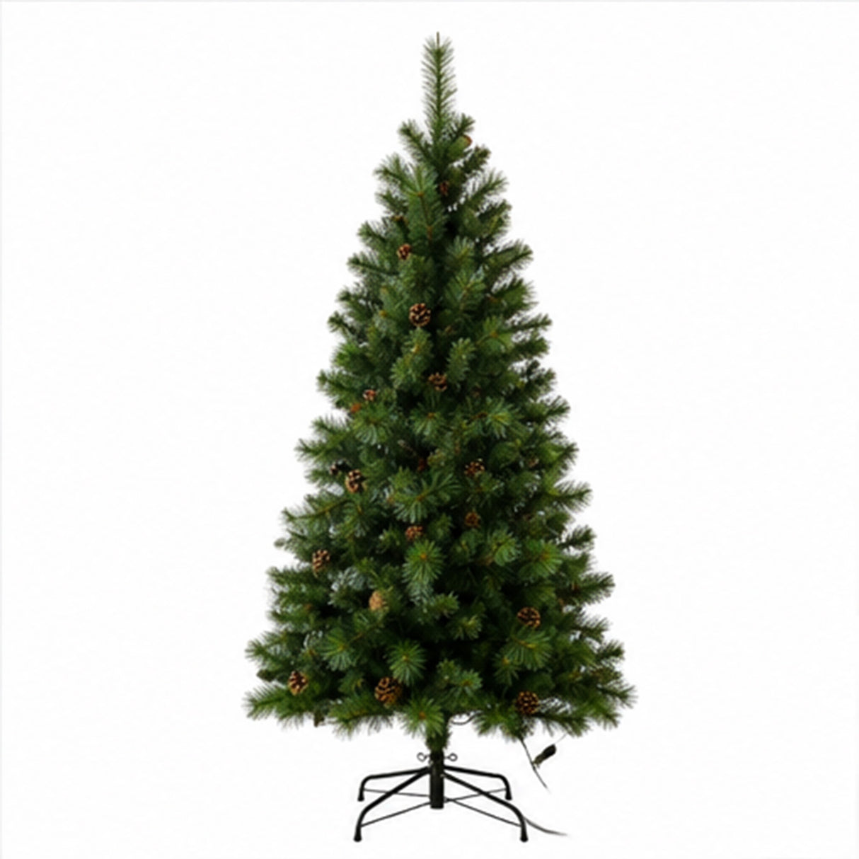 6FT Pre Lit Artificial Christmas Tree Pine PVC Lights
