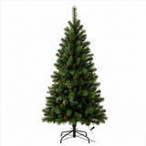 6FT Pre Lit Artificial Christmas Tree Pine PVC Lights