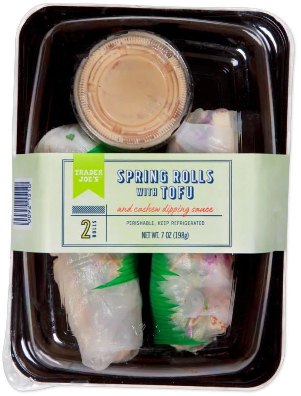 Spring Rolls with Tofu & Cashew Sauce