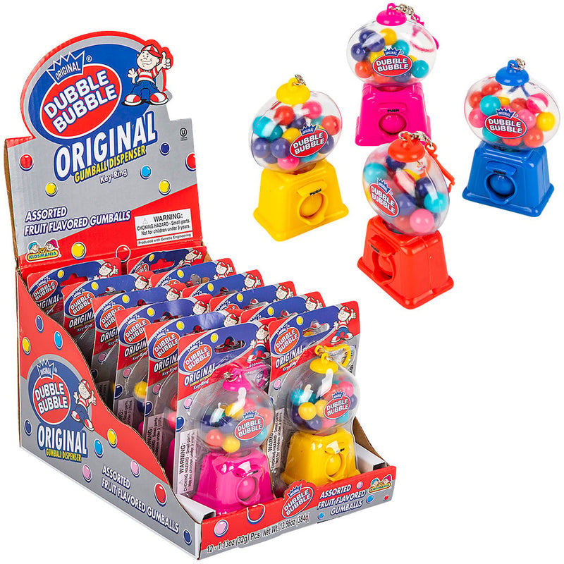 Gumball Dispenser Keychain (12 Pc Display)