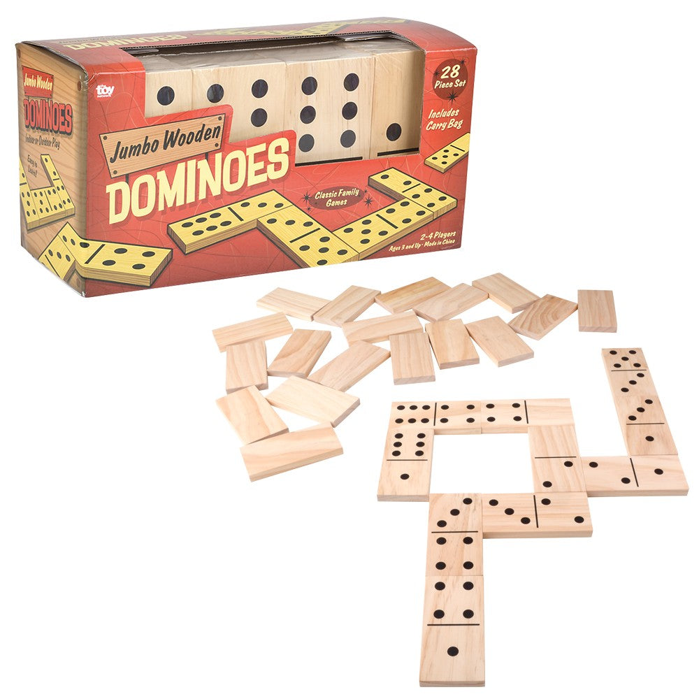 Jumbo Wooden Dominoes Set (1 Set)