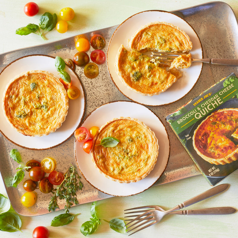 Broccoli & Cheddar Cheese Quiche Frozen Savory Breakfast Pie 6 Oz