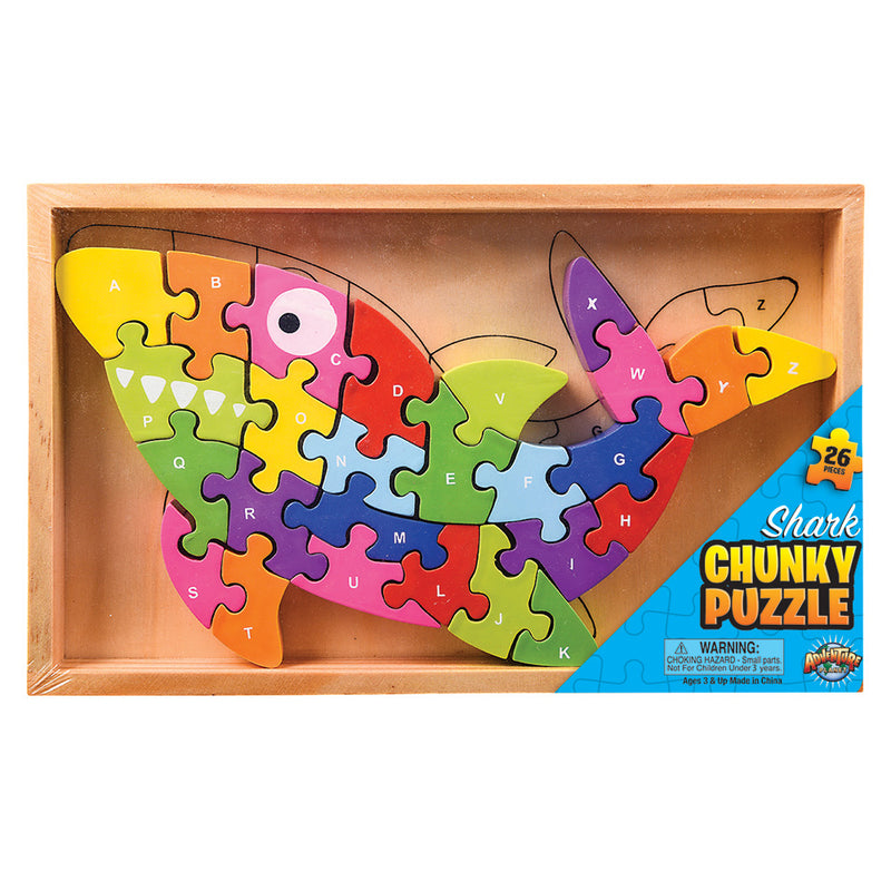 Wooden Shark Letter Puzzle (1 PC)