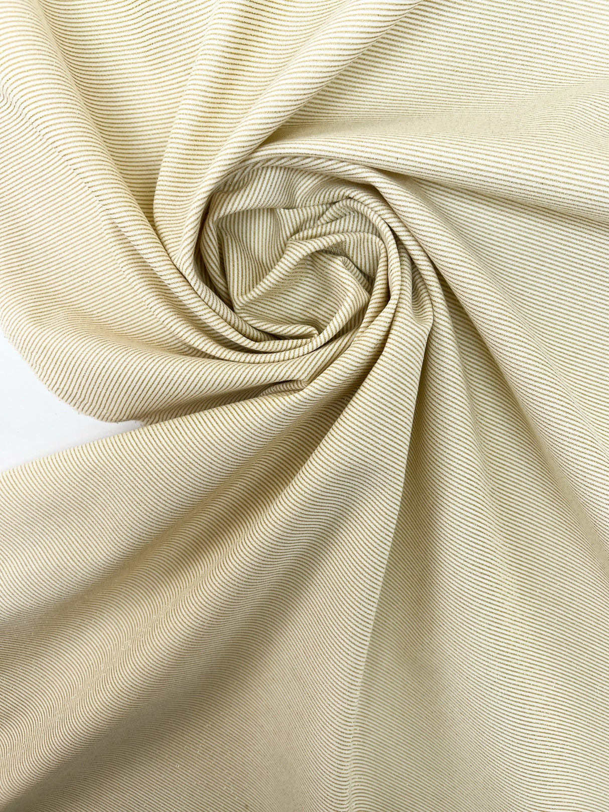 Stretch Knitted Beige Lurex Fabric