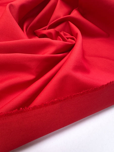 Red Polyester Acetate Woven Fabric