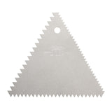 Ateco 1446 - 3 Sided Decorating Comb and 1447- 4 Sided Decorating Comb & Icing Smoother, 2 Pc Set,Silver