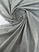 Cotton Knitted Fabric Melange Gray