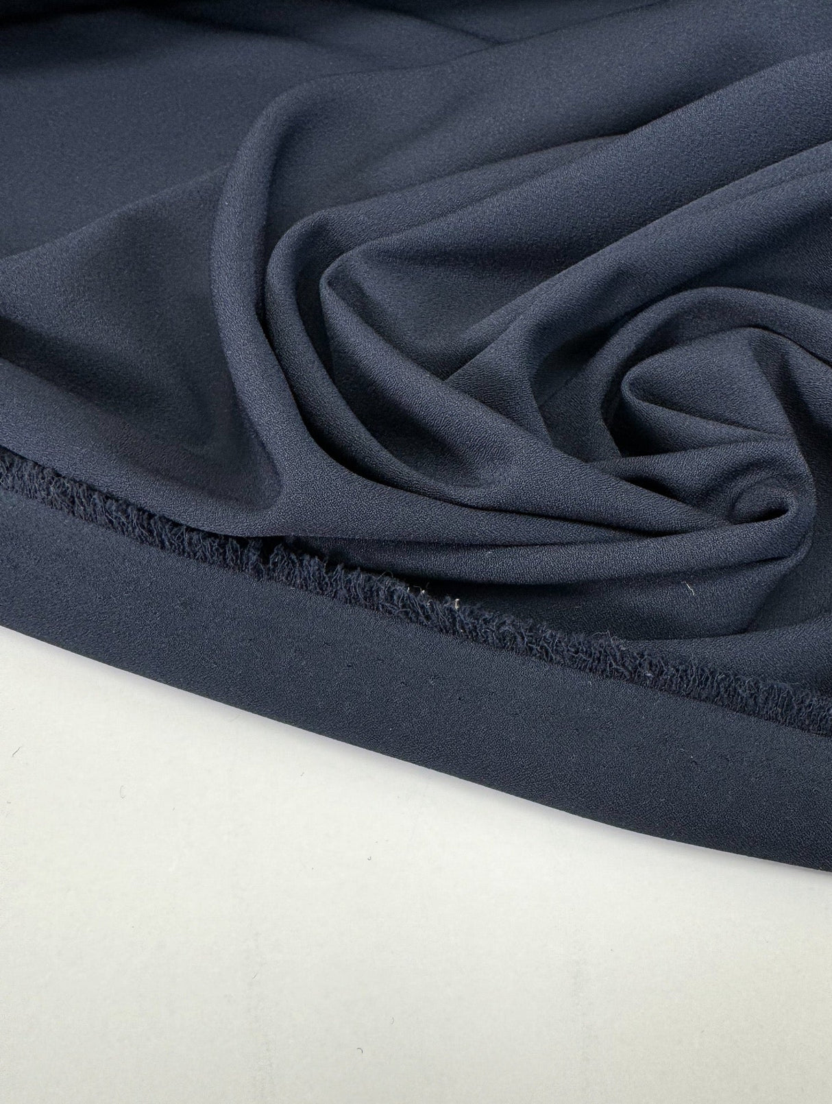 Blue Acetate Elastane Crepe