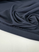 Blue Acetate Elastane Crepe