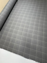 Viscose Woven Checked Gray