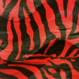 Faux Fur Fabric Big Zebra Print Velboa