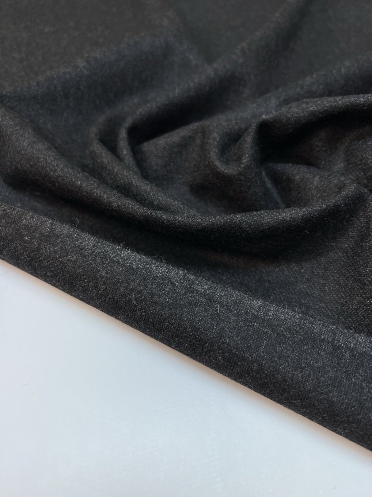 Wool Tweed Melange Gray Suiting Fabric