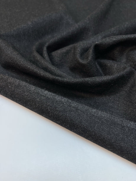 Wool Tweed Melange Gray Suiting Fabric