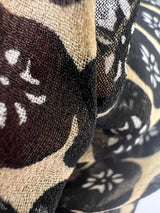 Polyester Chiffon Crepe Printed Beige Black