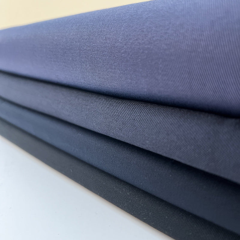 Cotton Wool French Fabric Purple Blue
