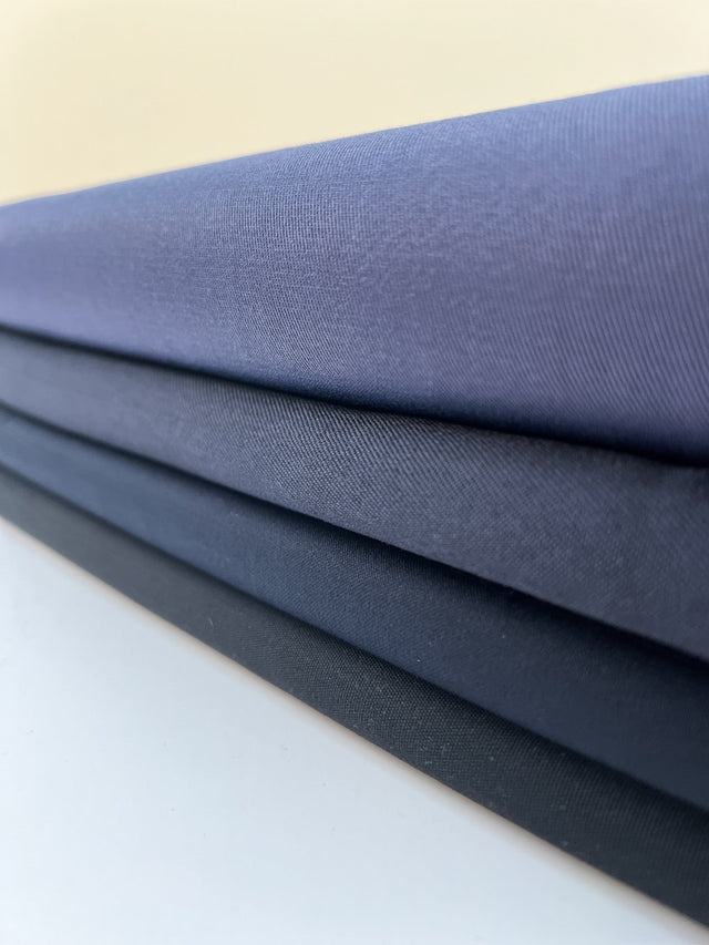 Cotton Wool French Fabric Purple Blue