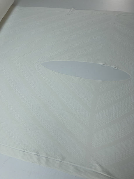 Polyamide Knitted Abstract White Fabric