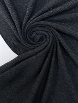 Wool Knitted Fabric Gray Blue
