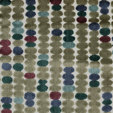 Cut Velvet Upholstery Fabric Fizz Multicolor Dots 56"