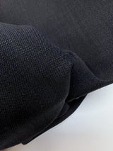 Italian Blue Black Wool Fabric