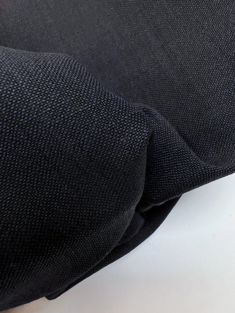 Italian Blue Black Wool Fabric