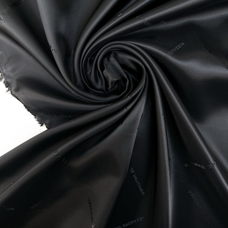Black Viscose Twill Lining