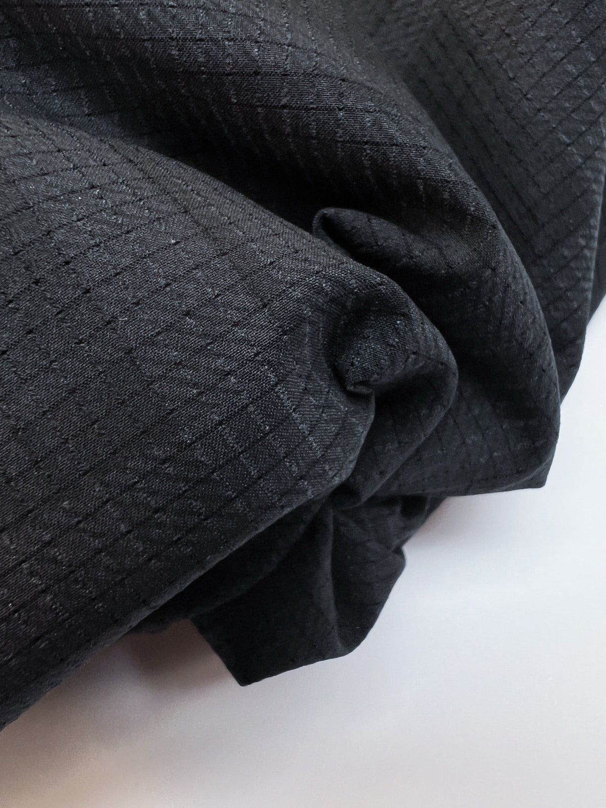 Polyamid Checked Fabric Blue Black
