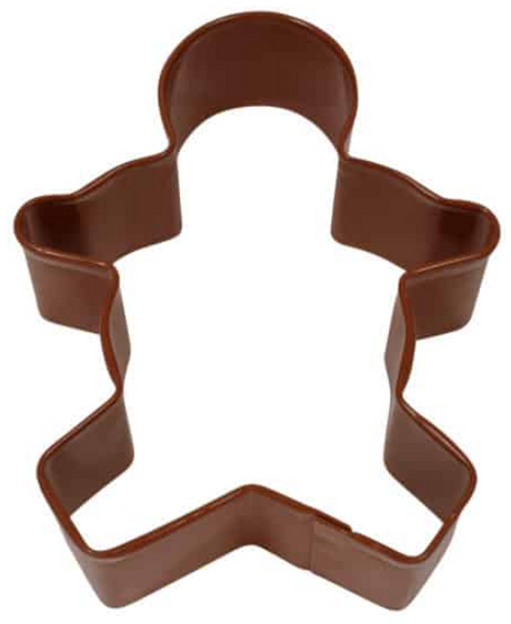 Cookie Cutter Gingerbread Boy 3.75" Brown