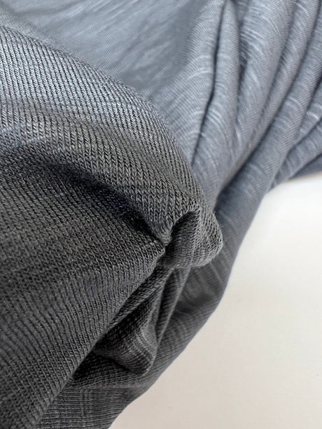 Viscose Elastane Knit Melange Gray