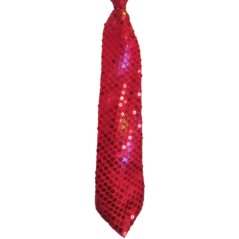 Red Tie with Flashing Lights