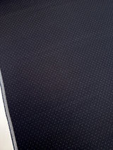 Cotton Jacquard Blue Polka Dot