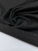 Black Cotton Lurex Twill Fabric