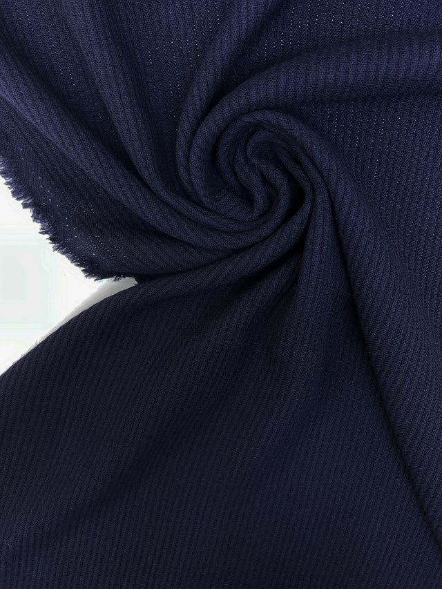Wool Tweed Blue Striped Suiting