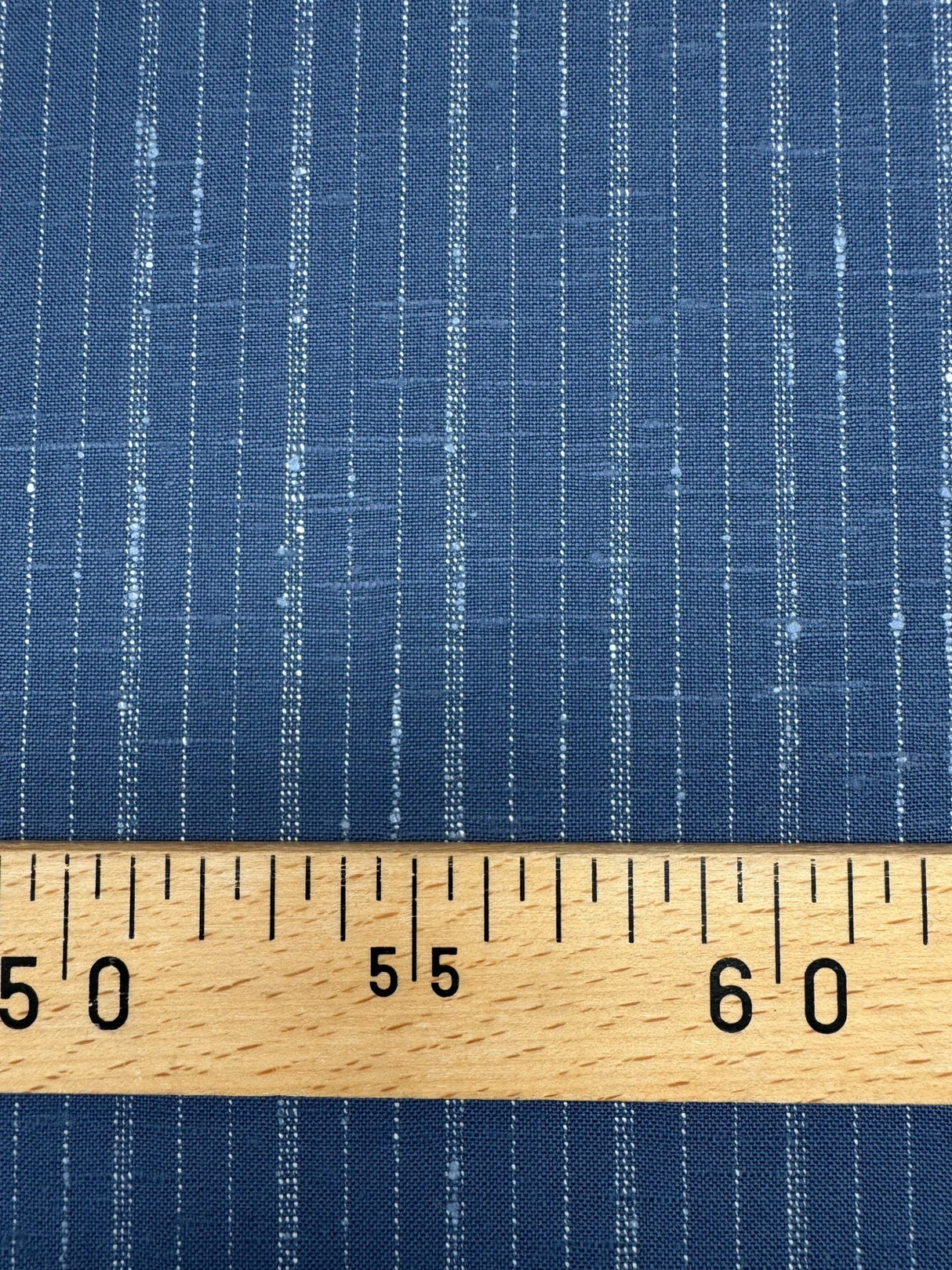 Italian Blue Striped Wool Suit Fabric