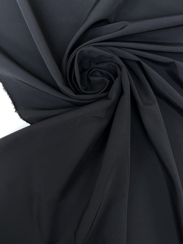 Black Wool Polyester Suit Fabric