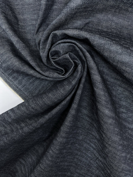Cotton Viscose Twill Denim Blue