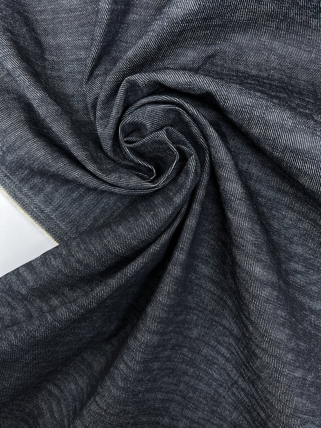 Cotton Viscose Twill Denim Blue