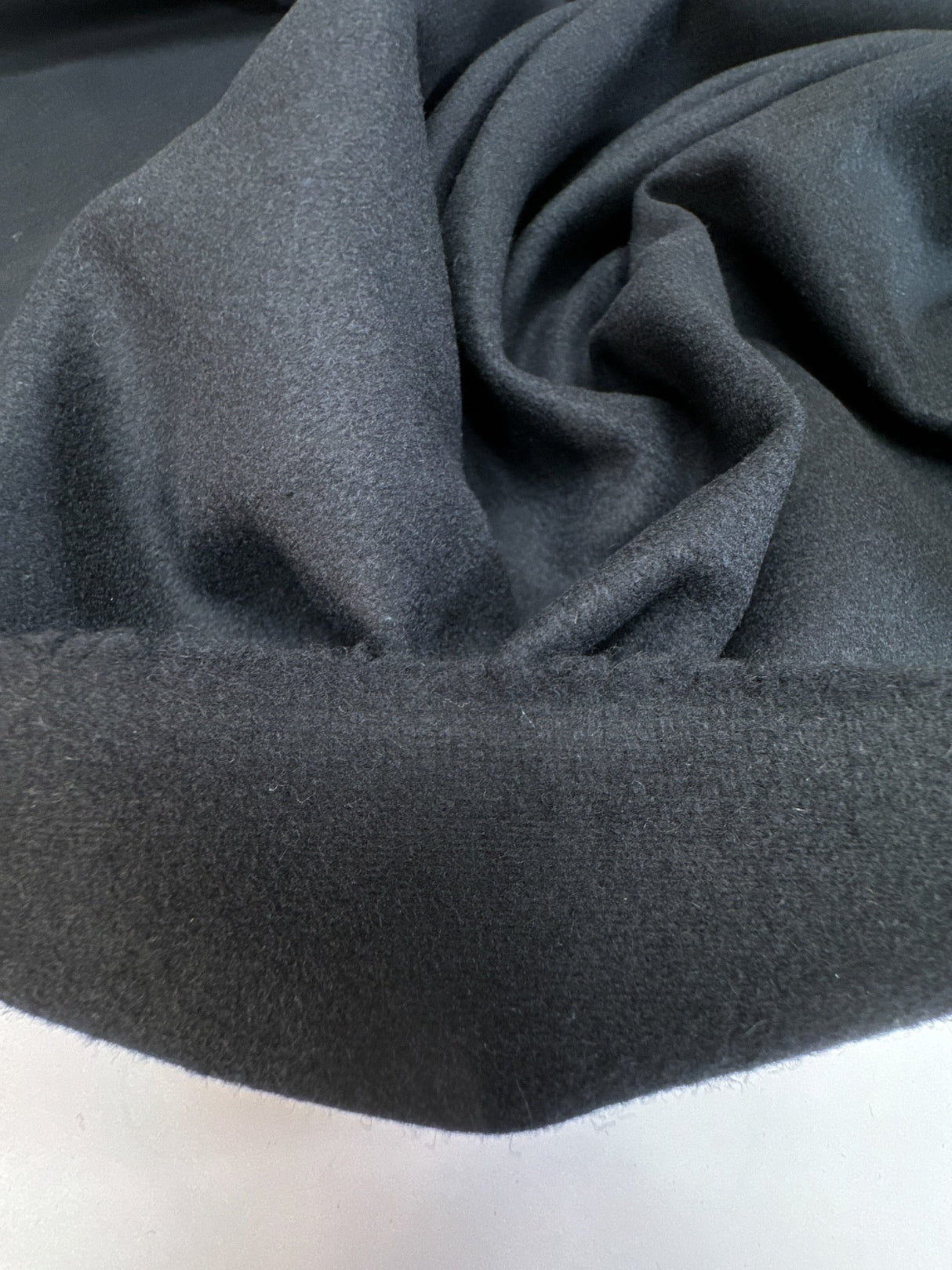 Wool Tweed Melange Blue Black