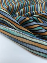 Wool Blend Striped Fabric
