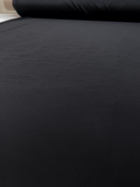 Black Moiré Knitted Fabric