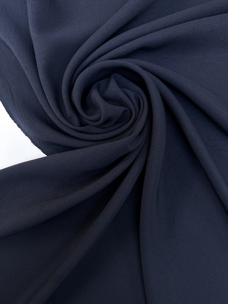 Polyamide Elastane Crinkled Blue Fabric